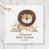 Niedliche Löwendusche Aufregung Geschenkanhänger (Vorderseite)