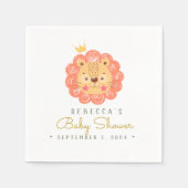 Niedliche Löwendusche Gesichtsbeutel Serviette (Vorderseite)