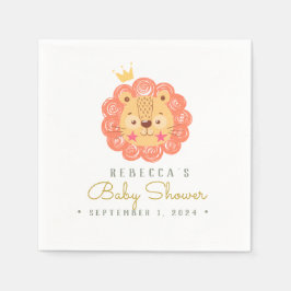 Niedliche Löwendusche Gesichtsbeutel Serviette