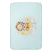 Niedliche Löwenfischerei auf dem Mond Badematte (Vorderseite Vertikal)