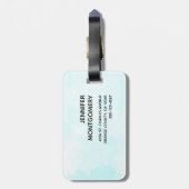 Niedliche Löwenfischerei auf dem Mond Gepäckanhänger (Rückseite vertikal)