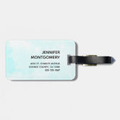 Niedliche Löwenfischerei auf dem Mond Gepäckanhänger (Rückseite horizontal)