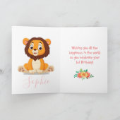 niedliche LöwenGeburtstagskarte Karte (Innenseite)
