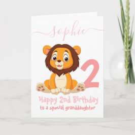 niedliche LöwenGeburtstagskarte Karte