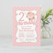 Niedliche LöwenJungle Safari Girls Einladung zum G (Stehend Vorderseite)