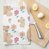 Niedliche Löwenmutter am Muttertag Geschirrtuch (Viertel Falte)