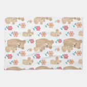 Niedliche Löwenmutter am Muttertag Geschirrtuch (Horizontal)