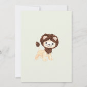 Niedliche Löwenzahn Eucalyptus Baby Duschfoliage M Einladung (Rückseite)