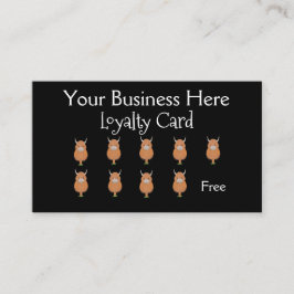 Niedliche Loyalität für Kühe Treuekarte