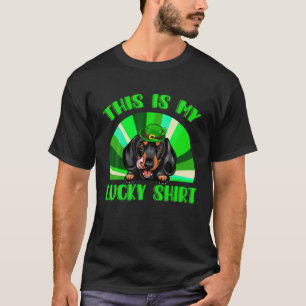 Niedliche Lucky Dackel Happy St Patricks Day Famil T-Shirt