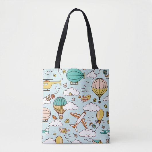 Niedliche Luftballons Nahtloses Muster Tasche (Vorderseite)