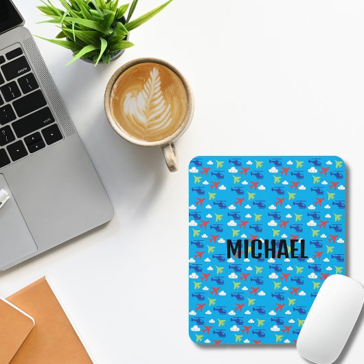 Niedliche Luftflieger und Wolken, Aviator, kundens Mousepad