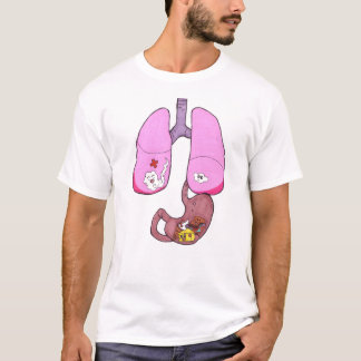 Niedliche Lungen und Magen T-Shirt