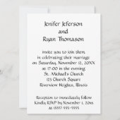 niedliche lustige Affenheirat Einladung (Rückseite)