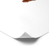 Niedliche lustige Aquarellbilder dekorativ Poster (Ecke)