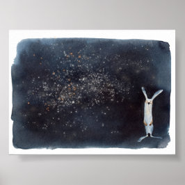 Niedliche, lustige Aquarellbilder Poster