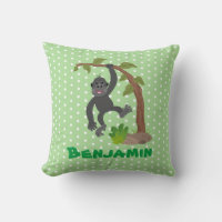 Niedliche lustige Baby Gorilla Cartoon Illustratio