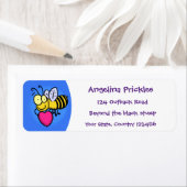 Niedliche lustige Biene mit Herz-Cartoon-Abbildung (Insitu)