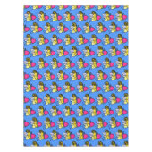 Niedliche lustige Biene mit Herz-Cartoon-Abbildung Tischdecke (Vorderseite)