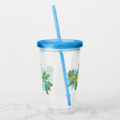 Niedliche, lustige Cartoon-Illustration eines Seed Acryltrinkbecher (Links)