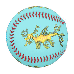 Niedliche, lustige Cartoon-Illustration eines Seed Baseball