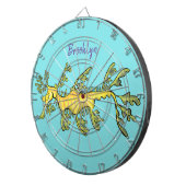 Niedliche, lustige Cartoon-Illustration eines Seed Dartscheibe (Vorderseite rechts)