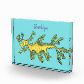 Niedliche, lustige Cartoon-Illustration eines Seed Fotoblock (Rechts)