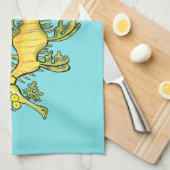 Niedliche, lustige Cartoon-Illustration eines Seed Geschirrtuch (Viertel Falte)