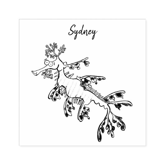 Niedliche, lustige Cartoon-Illustration eines Seed Gummistempel (Prägung)