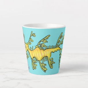 Niedliche, lustige Cartoon-Illustration eines Seed Milchtasse