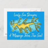 Niedliche, lustige Cartoon-Illustration eines Seed Postkarte (Vorne/Hinten)