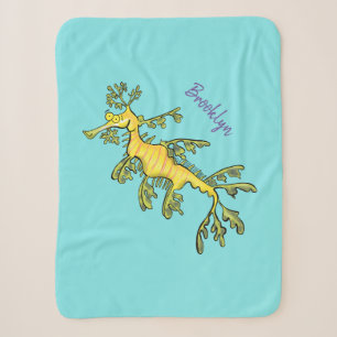 Niedliche, lustige Cartoon-Illustration eines Seed Sherpadecke