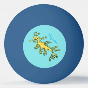 Niedliche, lustige Cartoon-Illustration eines Seed Tischtennisball