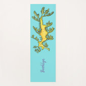 Niedliche, lustige Cartoon-Illustration eines Seed Yogamatte (Vorderseite)