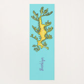 Niedliche, lustige Cartoon-Illustration eines Seed Yogamatte (Rückseite)