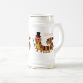 Niedliche lustige Centipez-Cartoon-Abbildung Bierglas (VorderseiteRechts)