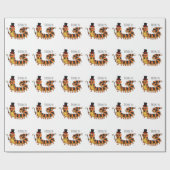 Niedliche lustige Centipez-Cartoon-Abbildung Geschenkpapier (Flach)