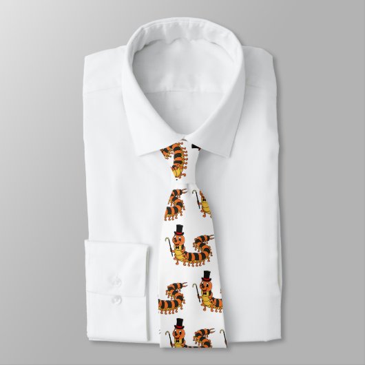 Niedliche lustige Centipez-Cartoon-Abbildung Krawatte (Gebunden)