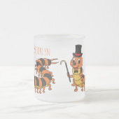 Niedliche lustige Centipez-Cartoon-Abbildung Mattglastasse (Mittel)