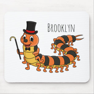 Niedliche lustige Centipez-Cartoon-Abbildung Mousepad