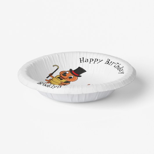 Niedliche lustige Centipez-Cartoon-Abbildung Pappteller (Gewinkelt)