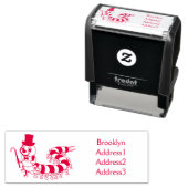 Niedliche lustige Centipez-Cartoon-Abbildung Permastempel (Beispiel)