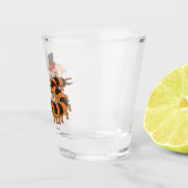 Niedliche lustige Centipez-Cartoon-Abbildung Schnapsglas (Rechts)