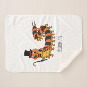 Niedliche lustige Centipez-Cartoon-Abbildung Sherpadecke (Vorderseite (Horizontal))