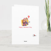 Niedliche, lustige Covid Valentine's Card Karte (Rückseite)