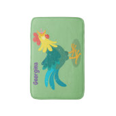 Niedliche lustige Crosshaufenillustrierung des Car Badematte (Vorderseite Vertikal)