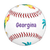 Niedliche lustige Crosshaufenillustrierung des Car Baseball (Rückseite)