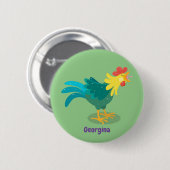 Niedliche lustige Crosshaufenillustrierung des Car Button (Vorne & Hinten)