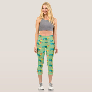 Niedliche lustige Crosshaufenillustrierung des Car Capri Leggings