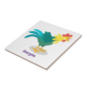 Niedliche lustige Crosshaufenillustrierung des Car Fliese (Seite)